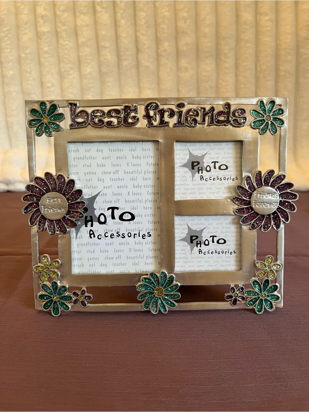 Best Friends Floral Multi-Photo Frame
